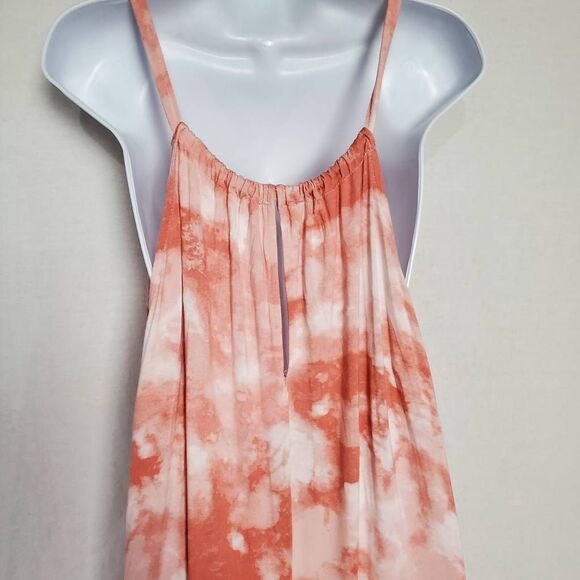 Maurices 24/7 Women’s Maxi Dress 4X Pink Tie Dye Sleeveless Plus Size - Picture 4 of 7